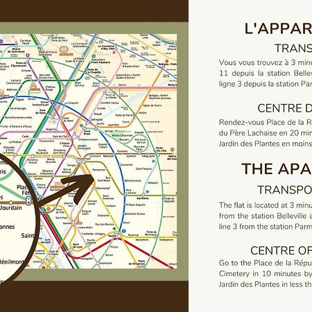 21.Appart 4Pers #Oberkampf#Belleville# Paris Eksteriør bilde